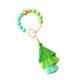 thumbnail image 1 of Sonducket Cuentas llavero colgantes exquisita decoración de moda accesorio borla llaves anillo colgante decoración bolsas flecos llaveros Accesorios de disfraces Verde Sonducket AP014082-04, 1 of 6