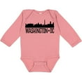 thumbnail image 3 of Inktastic Washington Dc City Skyline Boys or Girls Long Sleeve Baby Bodysuit, 3 of 5