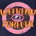 thumbnail image 3 of CafePress - Retro 80S Weekend Forever Long Sleeve T Shirt - Womens Hooded Shirt, 3 of 3