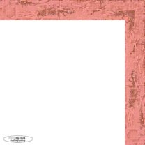 25x36 Shabby Chic Pink Picture Frame - UV Acrylic, Foam Board Backing, Hanging Hardware