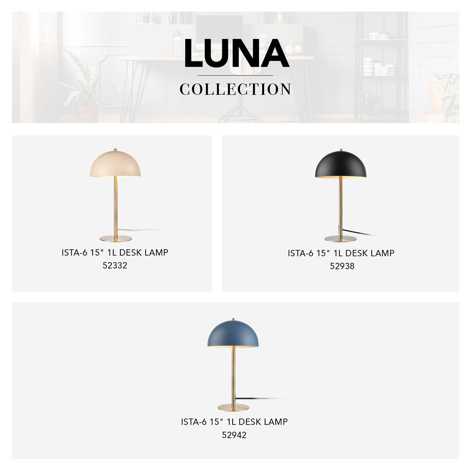 Globe Electric Luna 15" Matte Pink Modern Contemporary Desk Lamp with Matte Brass Accents, 52332