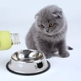 thumbnail image 4 of Byepica 2PCS Pet Bowl Stainless Steel Non-skid Cute Dog Bowl Cat Bowl with 2 Food Scoop, 4 of 9