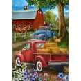 thumbnail image 2 of Bridge in Blooms Spring House Flag 40" x 28" Briarwood Lane, 2 of 7