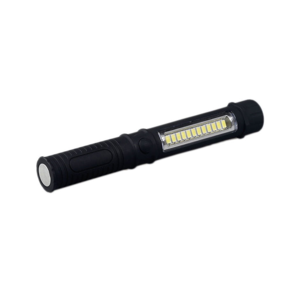 Bright COB LED Pocket Pen Light Inspection Work Light Flashlight With Clip 