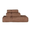 thumbnail image 2 of BNM Egyptian Cotton Luxury 3 Piece Towel Set, Mocha, 2 of 8