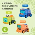 thumbnail image 4 of MVRLSH Clearance! Transforming Truck Robots Set Of 3 Friction Powered Cars Transform Into Robots Truck Toys For 2 3 4 Year Old Boys Fun Cars For Toddlers, 4 of 8