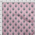 thumbnail image 3 of oneOone Polyester Lycra Fabric Leaves & Floral Block Printed Fabric 1 Yard 56 Inch Wide, 3 of 4