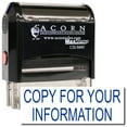 thumbnail image 1 of Large Self-Inking Copy For Your Information Stamp with Mint Green Ink, 1 of 4