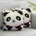 thumbnail image 3 of Nawypu  Seamless Cute Panda Throw Pillow Covers Decorative Panda Pillow Cases Panda Face Hello Cushion Case for Sofa Bedroom Cushion Home Decor, 3 of 5