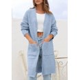 thumbnail image 3 of Cardigan PRETTYGARDEN 2025 Azul Manga Larga Mediana, 3 of 8