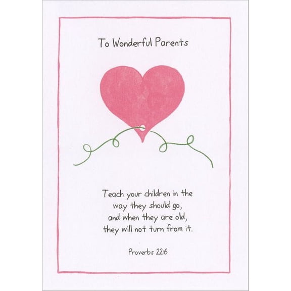 Recycled Paper Greetings Proverbs 22:6 Religious Easter Card