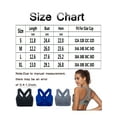 thumbnail image 3 of FANNYC Women's Strappy Longline Sports Bra Criss-Cross Back Medium Support Sports Bra For Yoga Running Active Gym Workout Fitness,Grey /Black/ Blue, 3 of 8