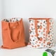 thumbnail image 2 of Bolso de mano de lona de doble cara de tela de trigo y mijo, de doble uso, bolsa de lona, bolsa de compras, bolsa de almacenamiento, bolsa de comestibles, 2 of 6