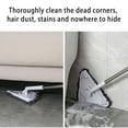 thumbnail image 4 of maxiaoxia Wall Cleaner Mop with Long Handle, 360 Degree Rotatable Adjustable Triangle Cleaning Mop Dust Mop for Wall Cleaner, Wet & Dry Mop Cleaning Tools for Home with 2x Cloth, 1x Scraper, 4 of 9