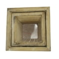 thumbnail image 3 of Set of 2 Contemporary Liner Square Wood Pot Planter, Natural, 3 of 6