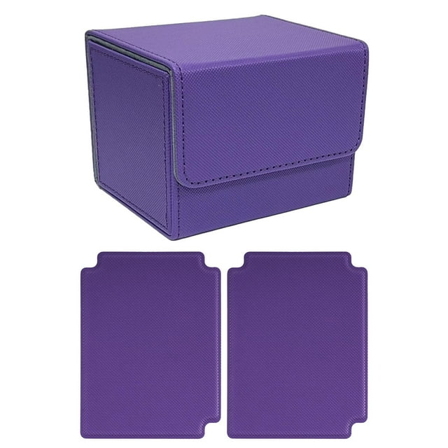 Colaxi Boîte de Rangement pour Cartes, Protecteurs de Cartes, Conteneur de Cartes de Collection, Violet