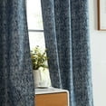thumbnail image 6 of THD Avi Jacquard Slub Texture - Privacy Curtains with Grommet Lightweight Window Curtains Drapery Panels for Bedroom, Dining Room & Living Room, 2 Panels (37 x 84 Inch, Navy Blue), 6 of 7