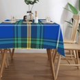 thumbnail image 4 of Province of Nova Scotia Tartan Rectangular Tablecloth 55"x70" with Lace Edge, Washable Durable Table Cover for Dining, Indoor Outdoor Home Restaurant Decor, 4 of 5