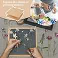 thumbnail image 5 of DIY Wooden Flower Press 9.84x9.84 Inch Square Bookbinding Press Book Press Machine Flat Paper Press Machine Book Press Bookbinding for Flower Press Handmade DIY Bookbinding Supplies Moccasin DIY, 5 of 8