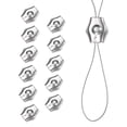 thumbnail image 1 of Uxcell 12 Paquete M3 Clips de Cuerda de Alambre Dúplex de Doble Tornillo Abrazaderas de Cable de Acero Inoxidable para diámetro de 0.06''-0.12'', 1 of 6