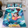 thumbnail image 4 of Steven Universe Conjunto de sábanas temático, trío de piezas, cómodo y amigable con la piel, diseño único, regalo de decoración para el hogar para familiares, amigos y fans,173cm *218cm, 4 of 6