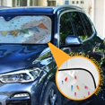 thumbnail image 3 of ALAZA Colorful Flags Windshield Sun Shade Car Foldable Sun Visor Block UV Rays Protector 53"x23.5", 3 of 8