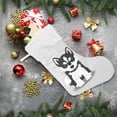 thumbnail image 6 of Coolnut Siberian Husky Puppy Christmas Stockings, Christmas Presonalized Large Stocking Sock, Set of 2 Xmas Party Winter Decor Candy Bag Family Holiday Gift, 17.7 Inch, 6 of 7