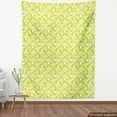 thumbnail image 3 of Exotic Fabric by the Yard, Illustration of Abstract Design Repetitive and Tropical Fruits Pattern, Upholstery Fabric for Dining Chairs Home Decor Accents, Yellow Green White by Ambesonne, 3 of 4