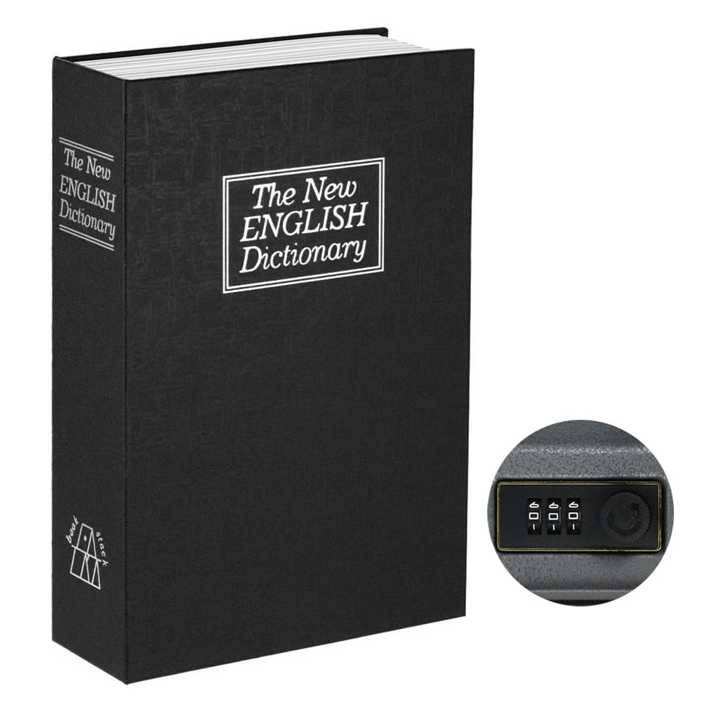 Hidden Safe Box with Combination Lock English Dictionary Diversion Book Safe Money Jewelry