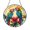 Stained Glass 5.9 Inch, variant on Tropical Parrot Floral Window Hanging – Stained Glass Style Decor