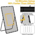 thumbnail image 4 of Volleyball Rebounder Training Net 7x4 ft, 5-Angle Adjustable Training Equipment Bounce Back Net Practice for Setting Spiking Bumping, Easy Set Up & Steady for Multi Sports, 4 of 8