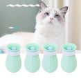 thumbnail image 1 of Dalazy 4 Pcs Protecteur de Griffe de Chat Anti-Peluches Anti-Rayures Ajustable Vert, 1 of 6