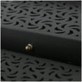 thumbnail image 4 of DecMode Intricate Carved Black Wood Decorative Box with Hinged Lid, 3 Count, 4 of 9