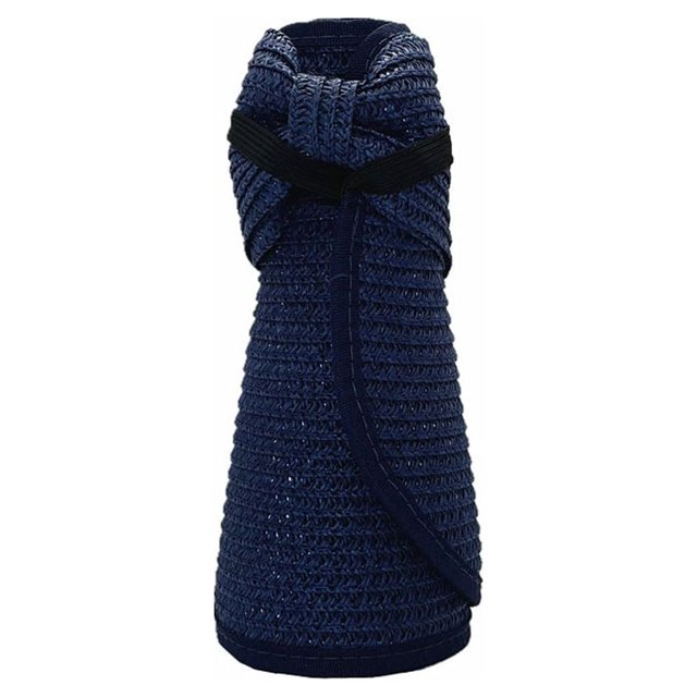Guardurnaity Sombrero de paja ligero y portátil para mujer: manténgase fresco y elegante con la gorra de sombrilla de moda Multiusos Verano azul Type2 NO2