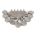 thumbnail image 4 of The Bead Chest Silver Tribal Coin Dangle Pendant, 4 of 4