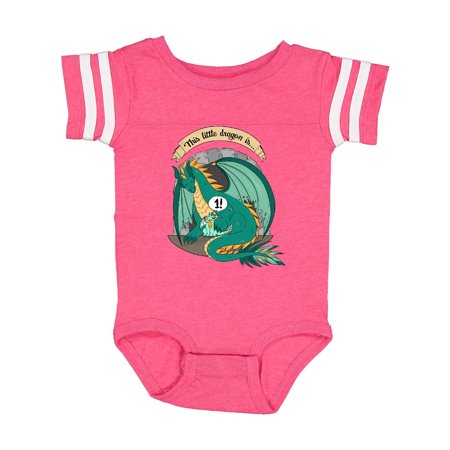 

Inktastic First Birthday This Little Dragon Is 1 Gift Baby Boy or Baby Girl Bodysuit