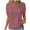 Pink, variant on LYCAQL Womens Summer Casual Chiffon Tops Pleated Crewneck Shirt Loose Blouse Shirt (Purple,L)