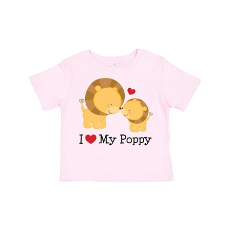 

Inktastic I Love My Poppy Grandpa Gift Toddler Boy or Toddler Girl T-Shirt