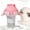 Pink, variant on Puppy Feeder for Multiple Puppies,5.5x5.9Inch Pets Milks Feeder with 5 Adjustable Height Silicone Nipples,Durables and Convenient,Easys to Clean,Suitable for Multiple Puppies Feed