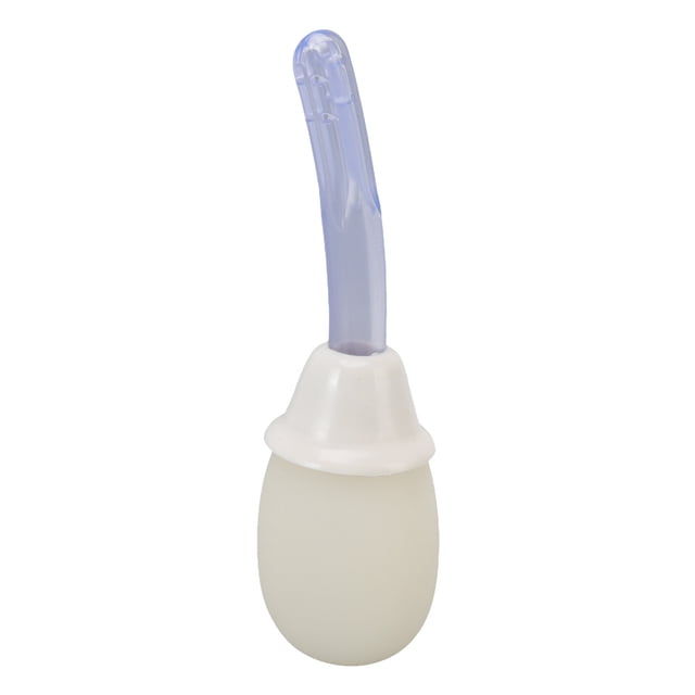Kit de pera de enema de silicona Kit de limpieza intestinal para ducha vaginal con 2 extremos Prevención de reflujo con bocina impermeable