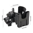 thumbnail image 3 of Bike Cup Holder with Phone Mount for Handlebar – 2-in-1 Water Bottle and Cell Phone Holder for Bicycle, Stroller, Wheelchair, Scooter, Car Golf Cart, 3 of 6