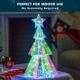 thumbnail image 2 of Joyfy 15 in Iridescent Christmas Tree Light Decorations, 100 LED Cool White Lights for Indoor Holiday Décor, Christmas Eve Night Décor, 2 of 7