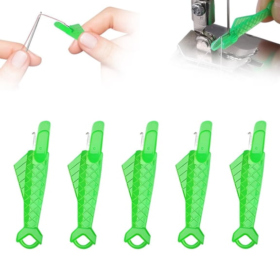 Fish Mouth Sewing Machine Needle Threader, Automatic Needle Threaders Tool for Sewing Machine and Hand Use, Quick Threading Aid for DIY and Sewing Lovers