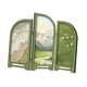 thumbnail image 2 of Mini biombo plegable de 3 paneles, divisor decorativo de escritorio coleccionable para estante Estilo A, 2 of 9