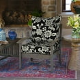thumbnail image 6 of ARDEN Outdoor Foam Deep Seat Cushion Set, 22x24, Premium High-Density Foam, Never Flattens, Weather-Proof for Patio Chair Sofa Couch, Ashland Black Jacobean, 6 of 10