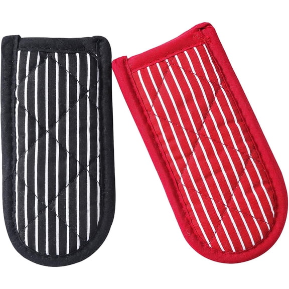 Cast Iron Skillet Handle Covers,Pot Handle Covers Heat Resistant,Pot Holders for Kitchen Heat Resistant,Machine Washable Handle Mitts 2 PCS(Striped)