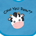 thumbnail image 4 of Inktastic Cow You Doin'? Cute Cow Boys or Girls Baby Bib, 4 of 4