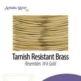 thumbnail image 3 of Artistic Wire 22 Gauge 8yd-Non-Tarnish Brass, 3 of 5