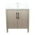 thumbnail image 2 of Bellaterra-Home 31.5" Single Sink Vanity In Light Gray Finish with White Ceramic Top, 2 of 6