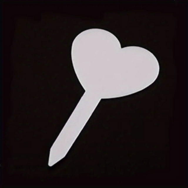 50/100pcs Heart-Shaped Plant Markers - Brighten Up Your Garden with Multicolor Labels!